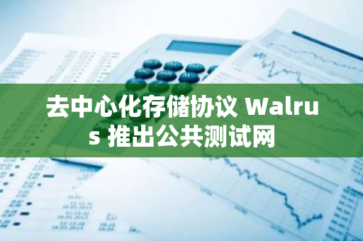 去中心化存儲協(xié)議 Walrus 推出公共測試網(wǎng)