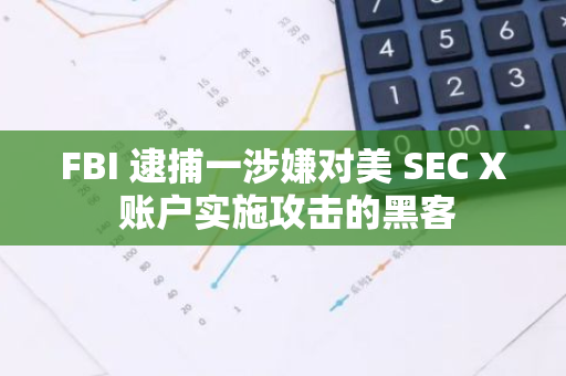 FBI 逮捕一涉嫌對美 SEC X 賬戶實施攻擊的黑客
